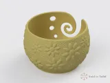 Yarn Bowl | Flower Pattern-6