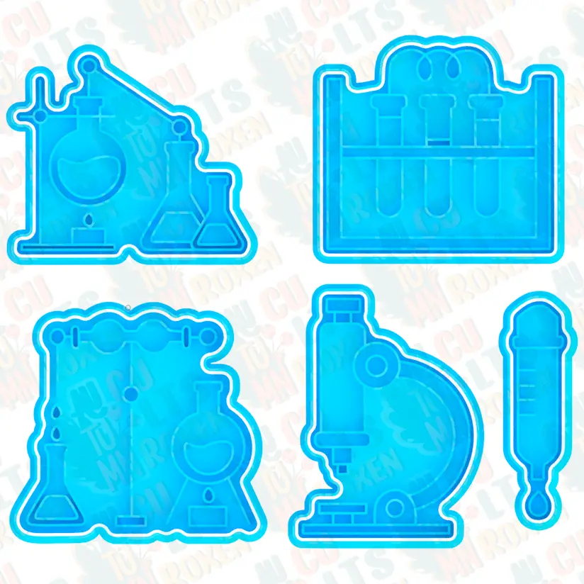 Science cookie cutter set of 5