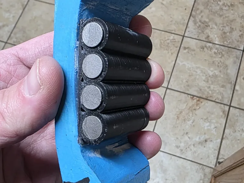 Pinewood Derby weight holder