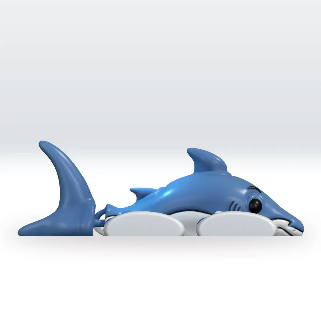 Flexi Tralalero Tralala 3D Model STL file Italian Brainrot