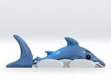 Flexi Tralalero Tralala 3D Model STL file Italian Brainrot-4