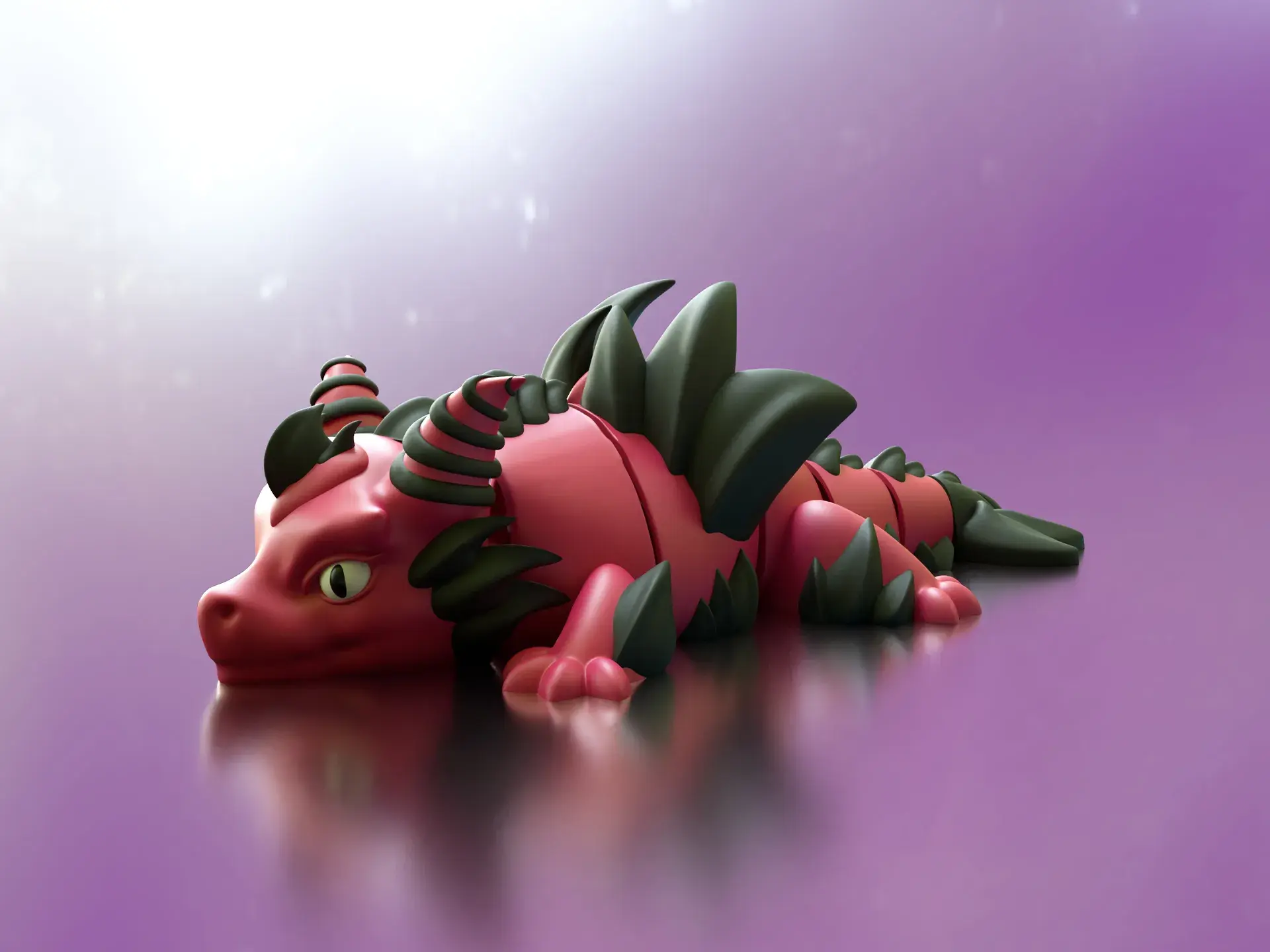 [Exclusive] Flexi Dragon - Articulated Baby Dragon with Wing
