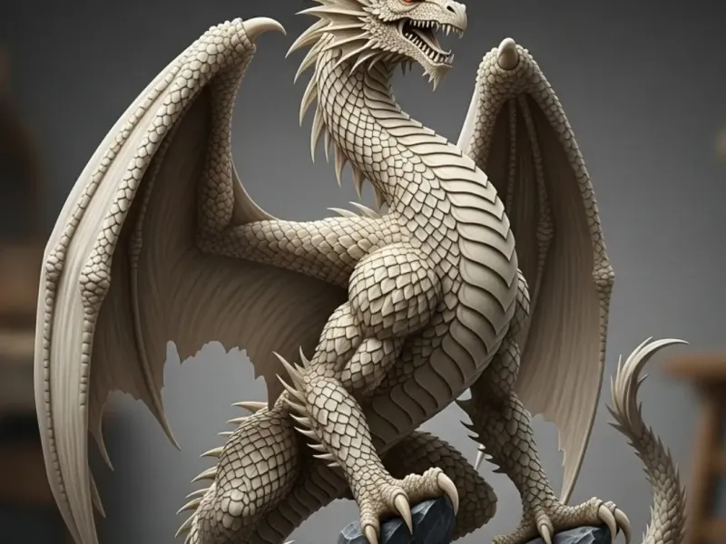 Dragão na pedra