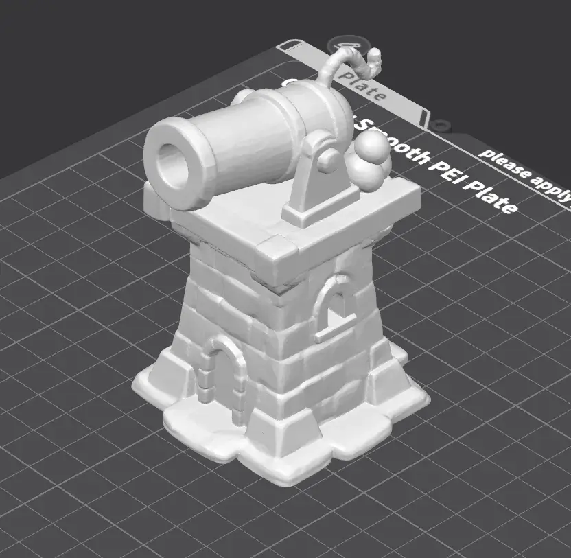 Cannon Tower Defender D&D tabletop miniature