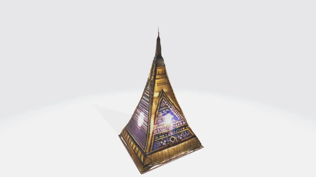 Lampada a forma di Egitto