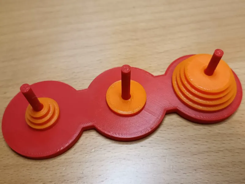 Hanoi Game 8 Disks