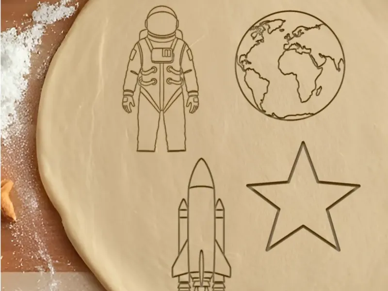 Space Set Cookie Cutter, Biscuit Cutter
