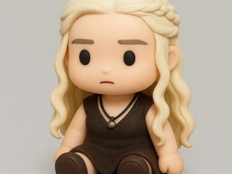 Cute sitting Daenerys Targaryen