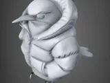 Bird in Yellow Puffer Jacket -2