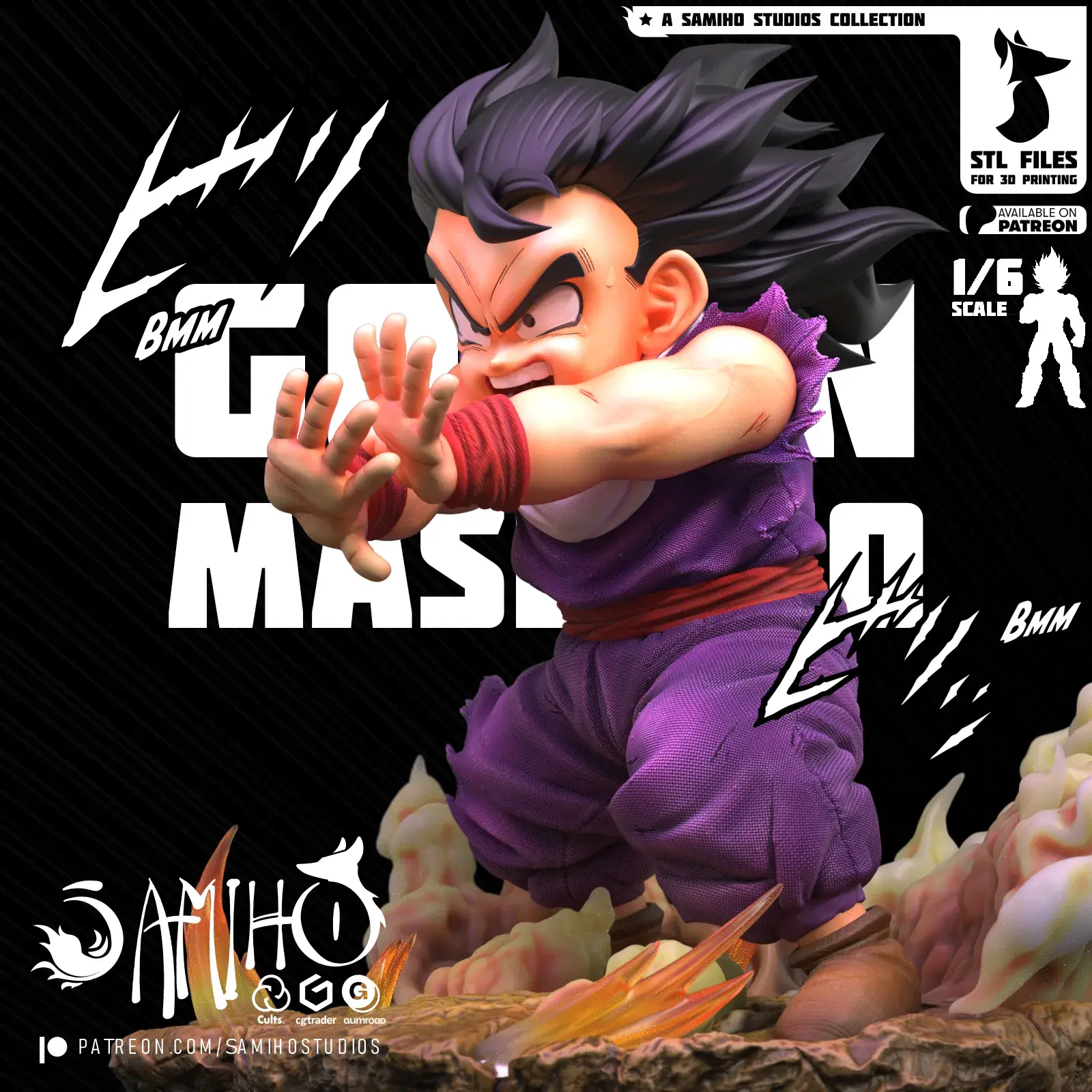 Characters & Creatures STL Download - Samiho Studios - Gohan Masenko ...