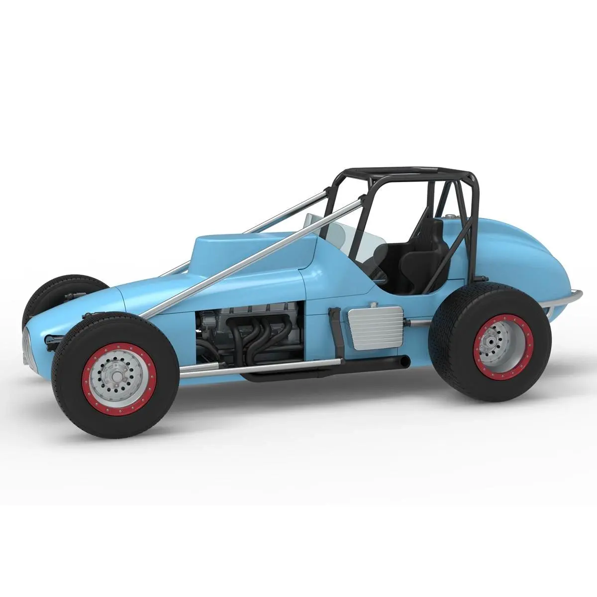 Dirt Silver Crown Champ car Scale 1:25