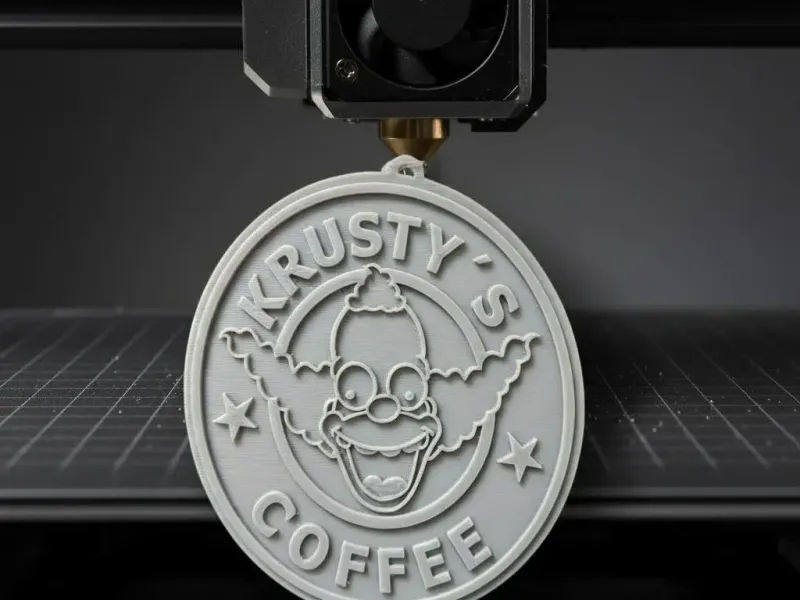 Krusty's Coffee Keychain