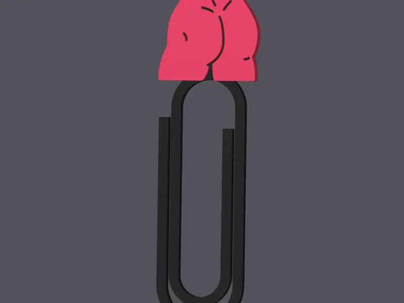 Male Butt - Paperclip