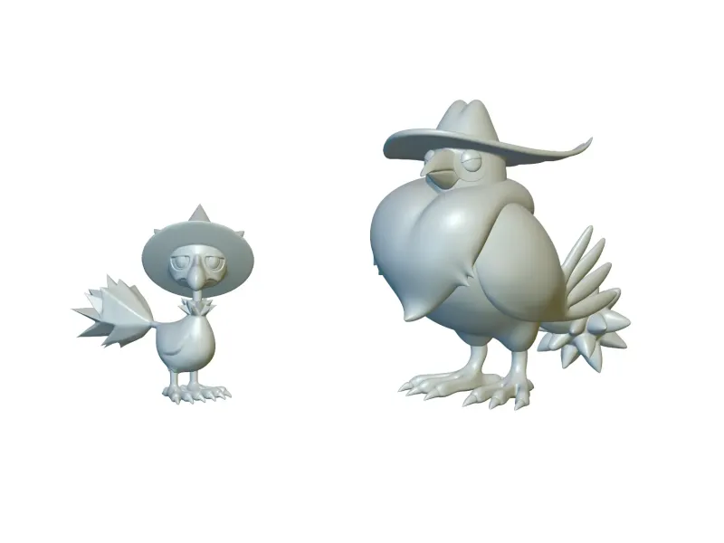 Pokemon Murkrow &amp; Honchkrow (#198 &amp; #430) - 3D-Druck!
