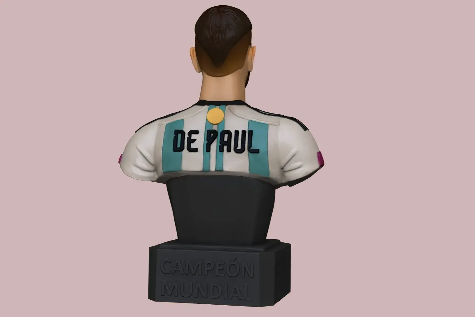 Busto de Rodrigo De Paul - Seleccion Argentina campeón