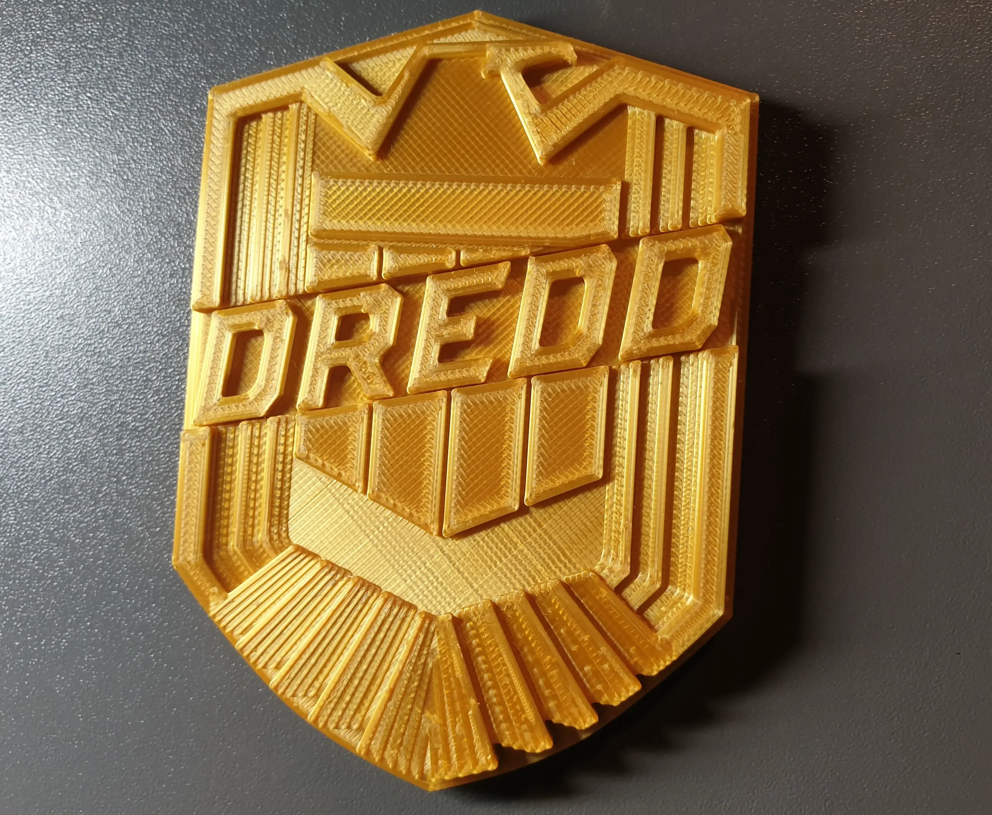 Judge Dredd Chest Badge Prop 2012 Movie Inspired