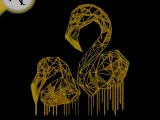 Flamingos - Geometric - 2D Wall Art Decor-0
