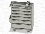 1/18 Coffre a outil avec etau / Toolbox with vice-1