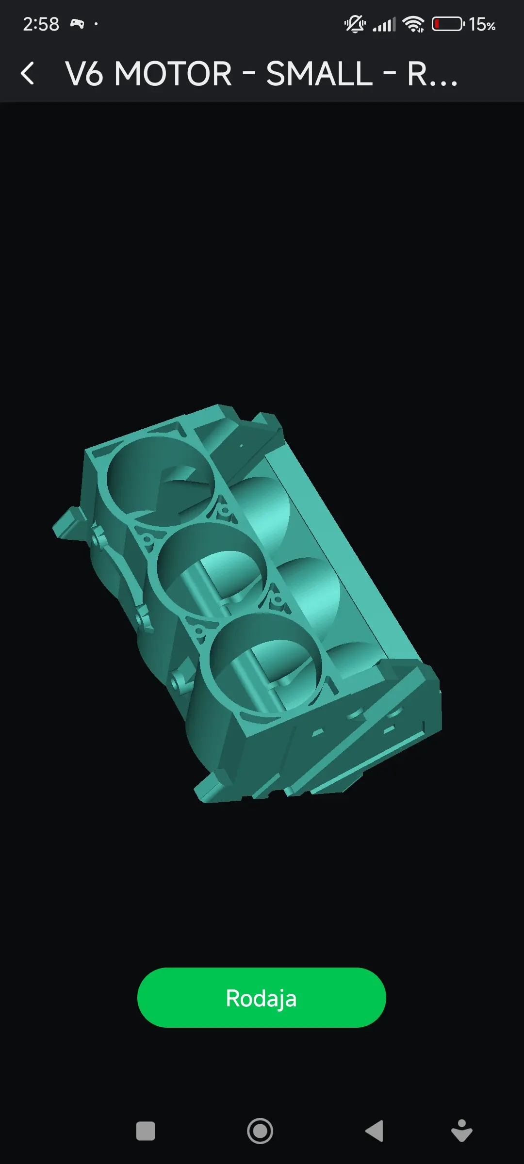 motor v6 para latas de refresco 