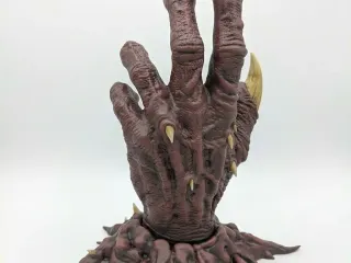 Vecna hand hangs clothes