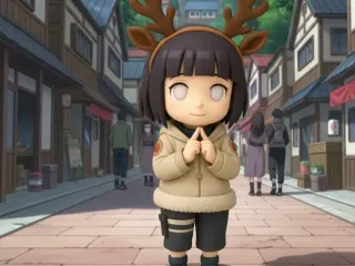 Christmas Hinata Chibi - Naruto