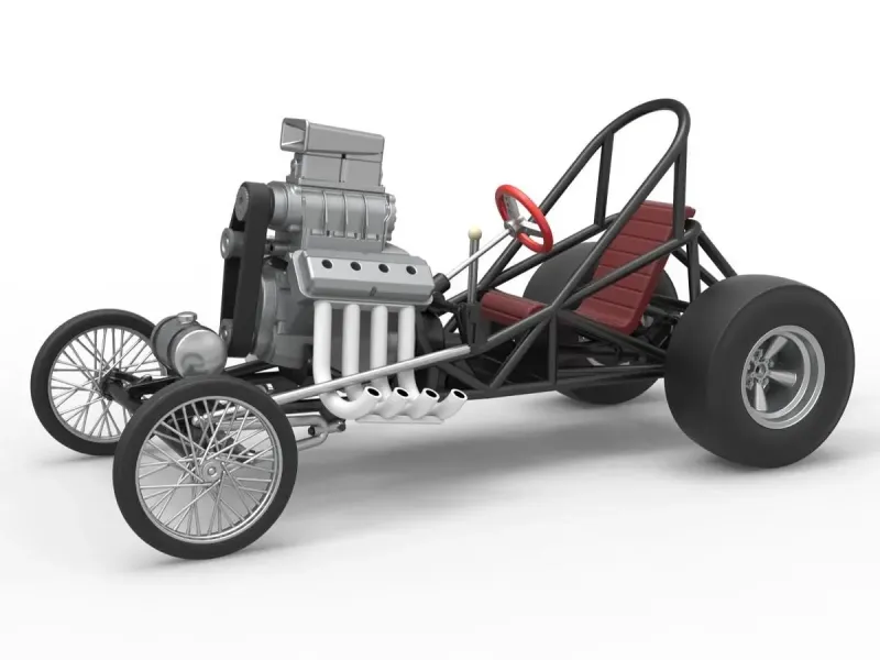 Vintage Front engine dragster Base Version 3 Scale 1:25