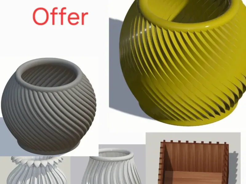 Welcome Offer Five Vase and One Box. 