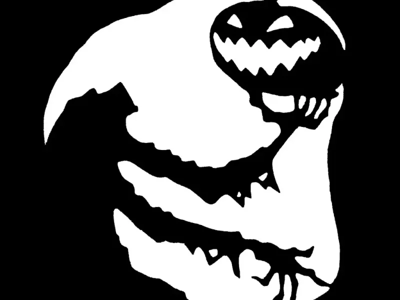 Schablone für Jack o Lantern ohne Kopf