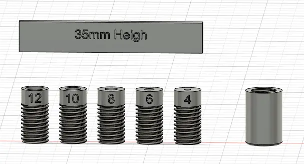 complete drill stop series 45,35,25mm + box