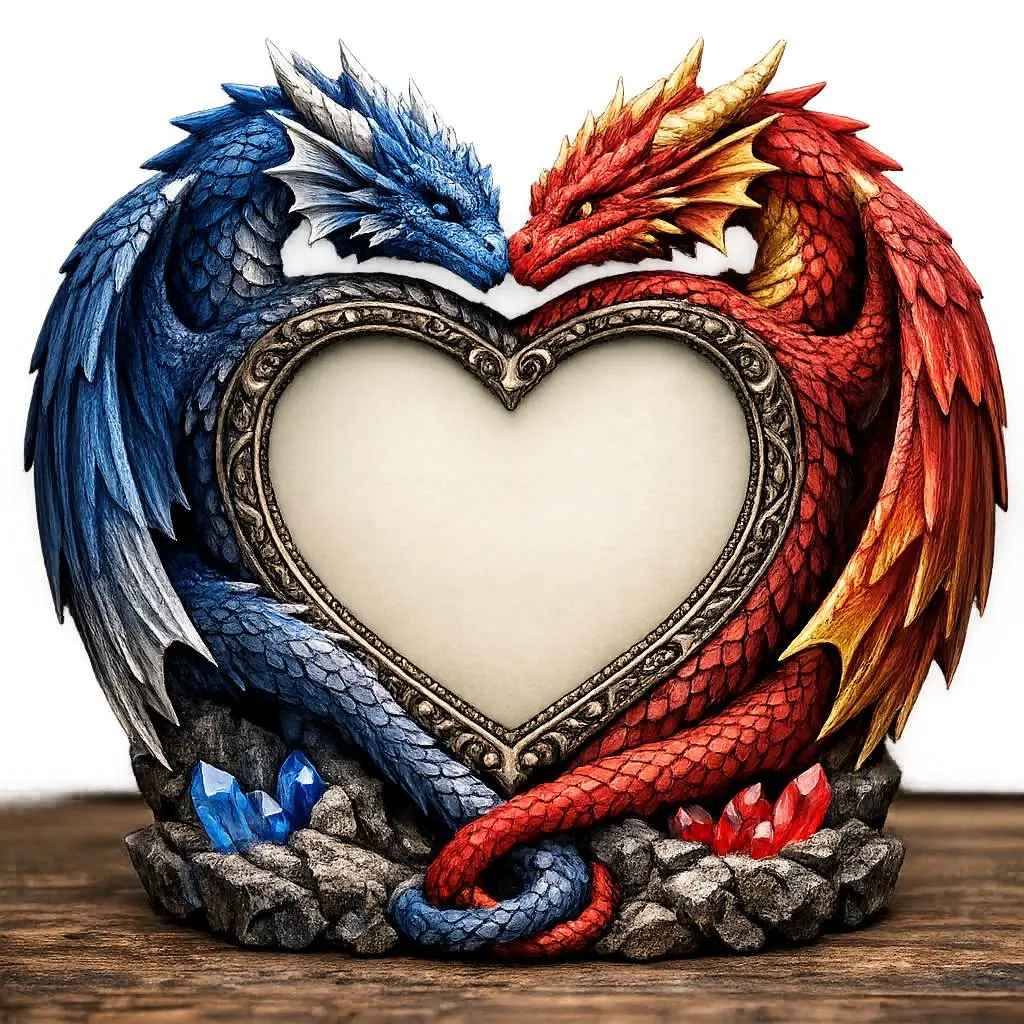 Dragon Love Photo Frame