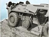 Carcass of Soviet Russian BTR 80 armored personnel carrier-6