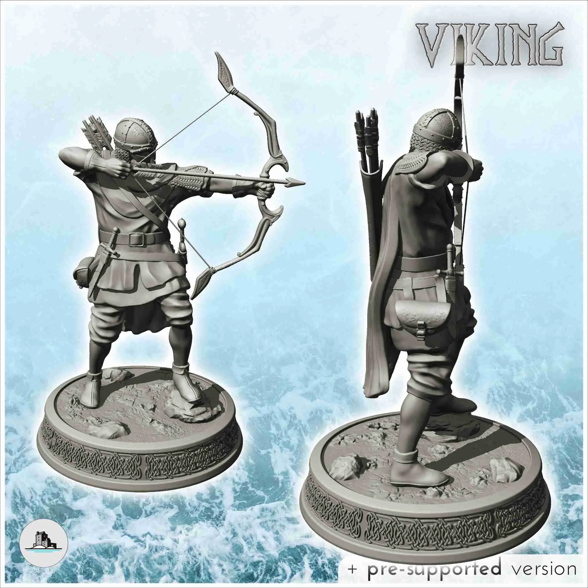 Viking archer shooting standing up (6) - scenery medieval mi