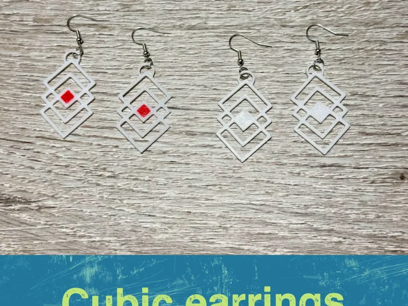 Cubic earrings
