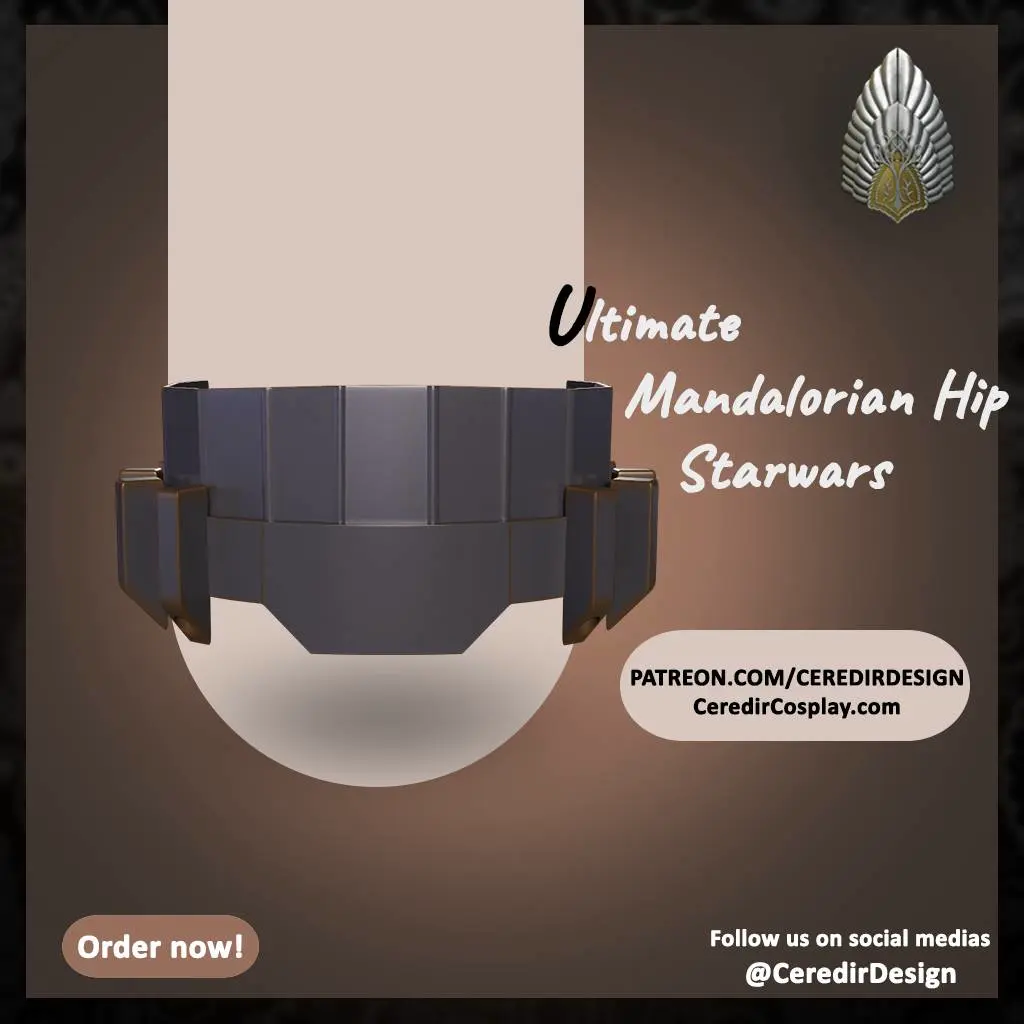 Mandalore the ultimate Hip plates Star wars 3d digital downl