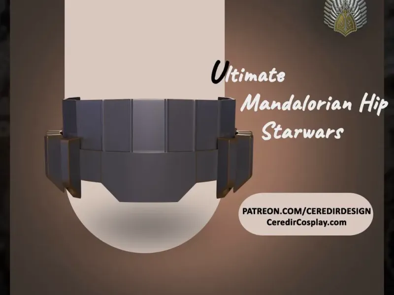 Mandalore the ultimate Hip plates Star wars 3d digital downl