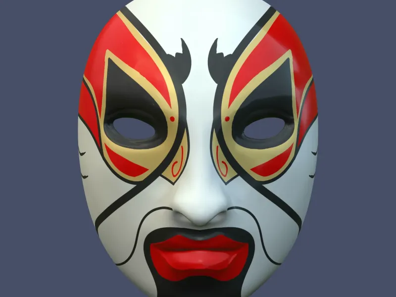 Vietnamese Traditional Mask 3D file STL 01