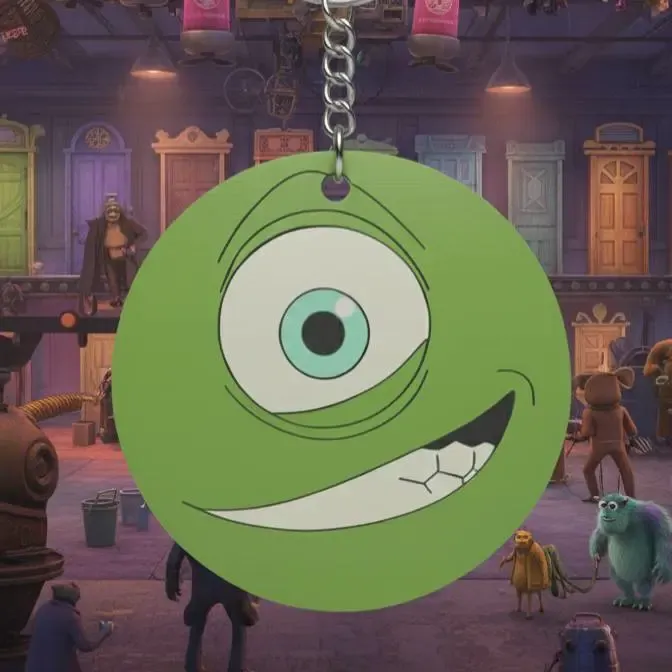 Mike wazowski, monster inc, llavero, keychain