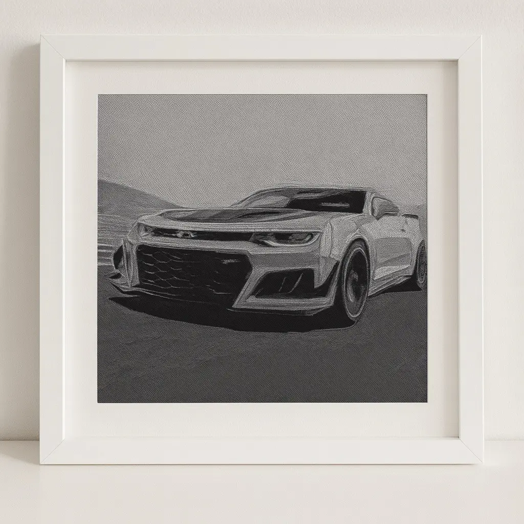 Camaro ZL1 3D-Art Picture