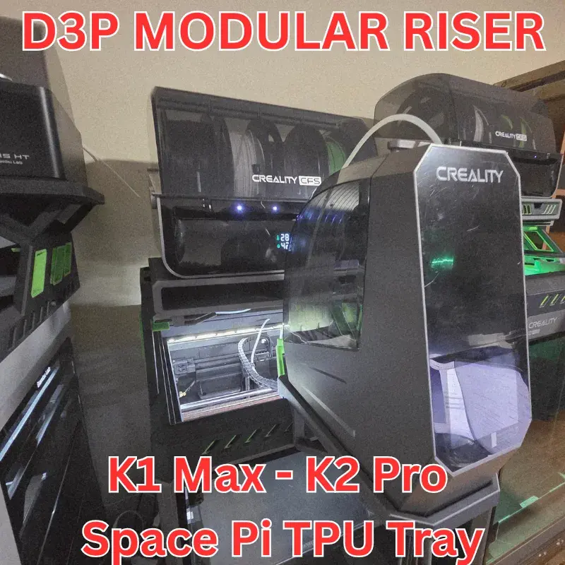 K2 Pi Rack 3D Printer Files | 3MF File | K2 Pro - K1 Max Space Pi TPU tray for D3P ...