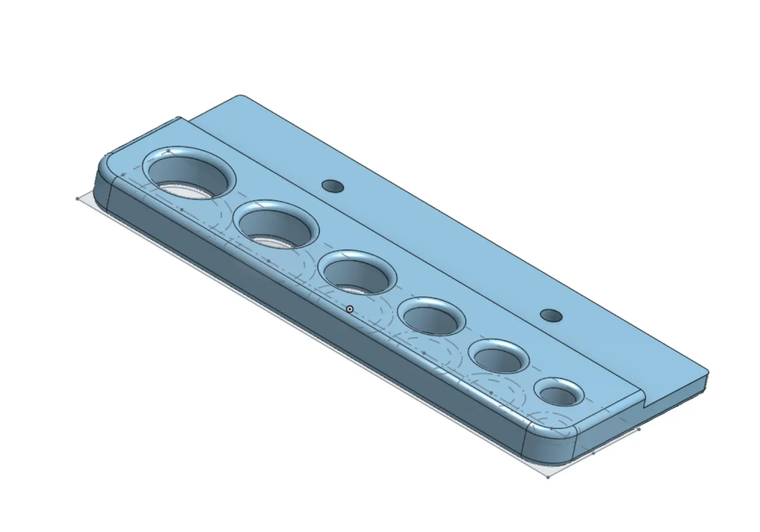 Small desk mounted holder