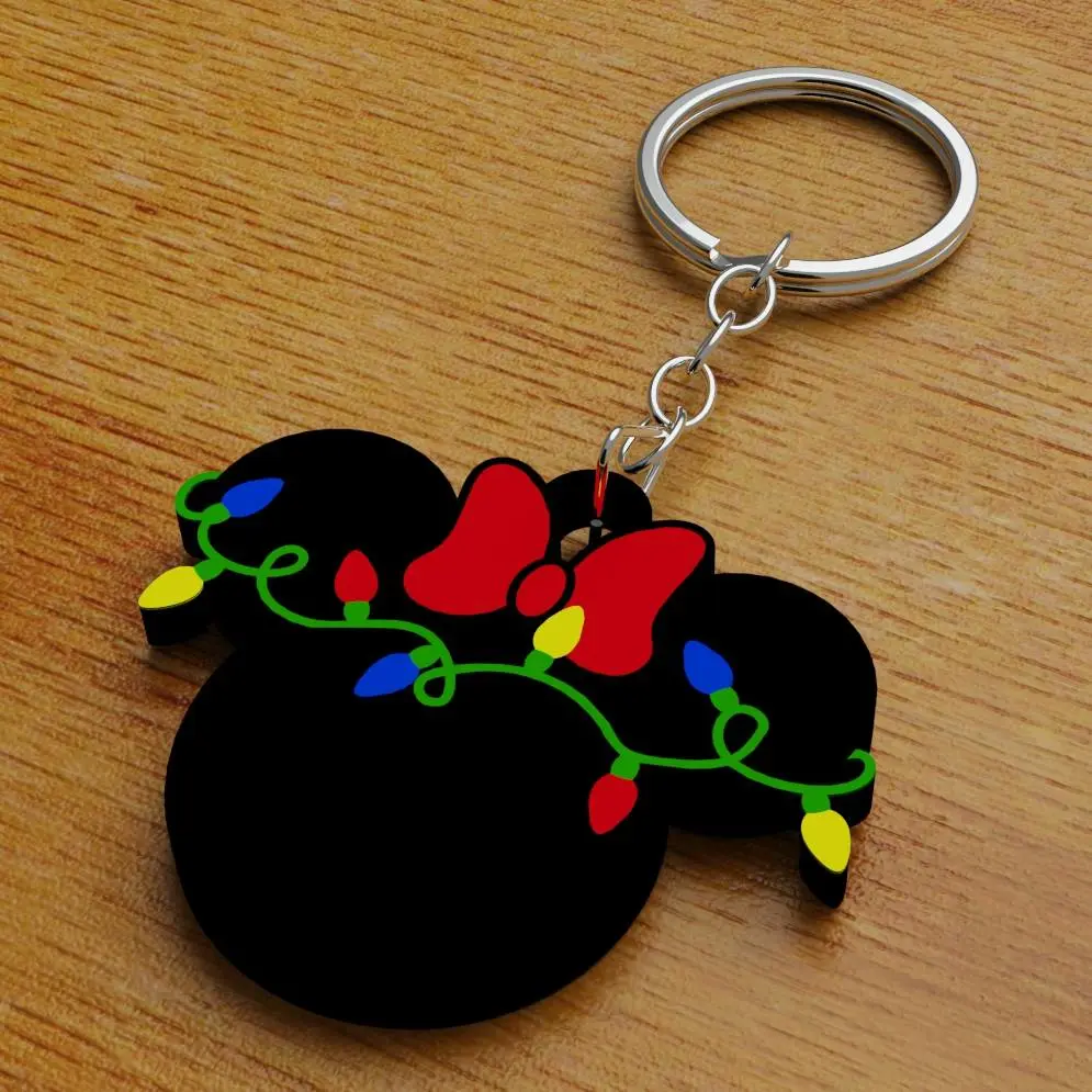 Minnie Keychain with Little Lights