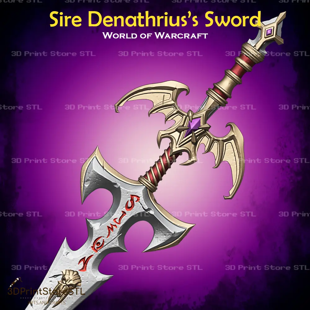 Sire Denathrius Sword Cosplay World Of Warcraft - STL File