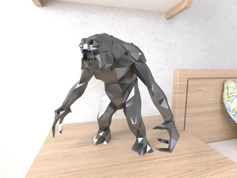 Rancor Star Wars Lowpoly Low Poly