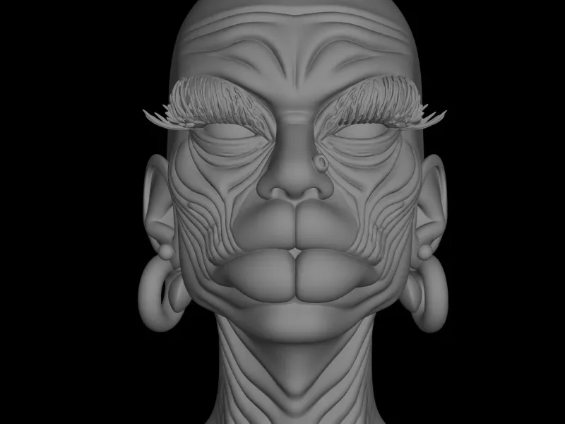 woman head figure