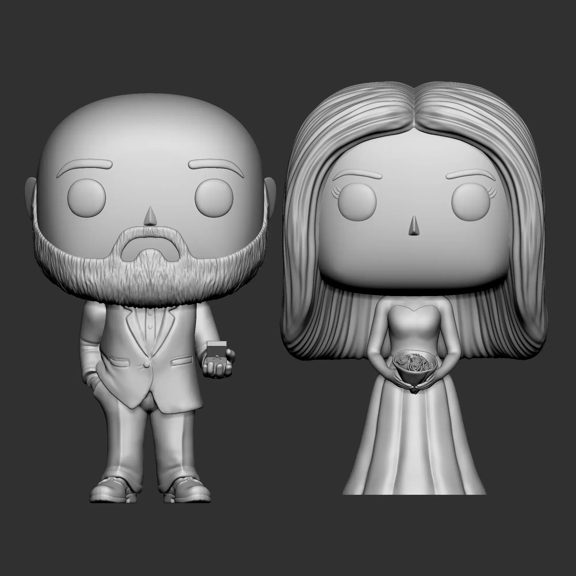 Funko Couple Wedding Cake Topper 03