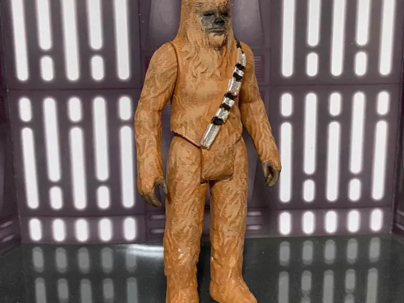 Juguete vintage de Chewbacca de Star Wars