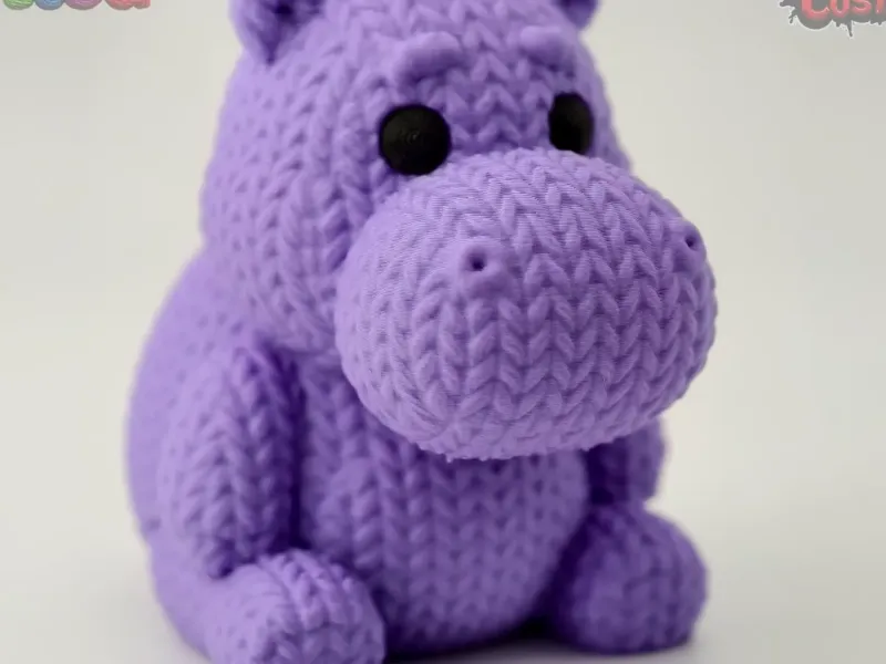 Knitted Hippo – Chunky and Cute!