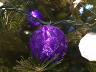 Polyhedral Light String Ornaments
