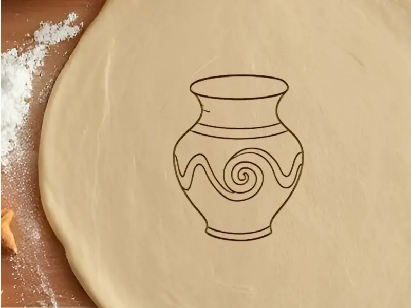 Vase Cookie Cutter, Biscuit Cutter