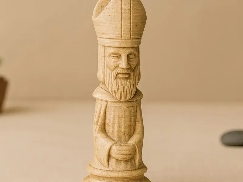 Chess Hand Carved Bishop